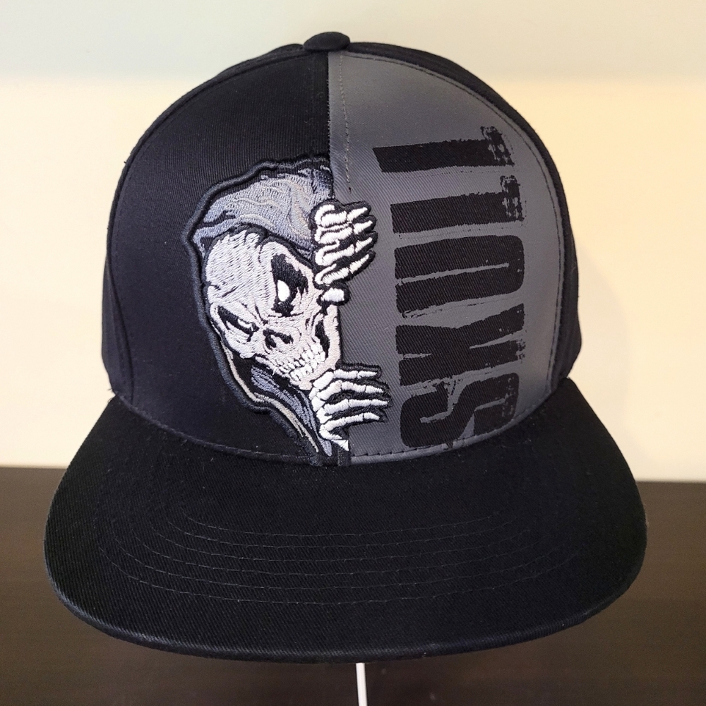 White Reaper Skull Black Snapback
